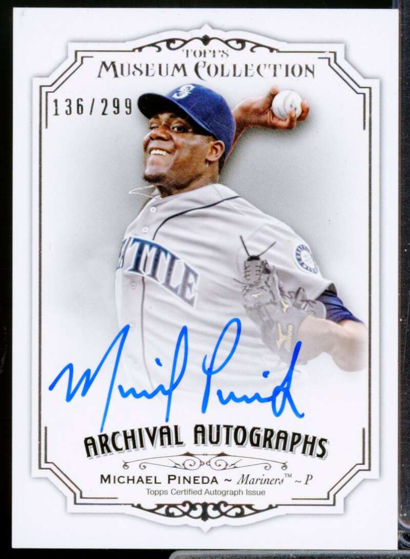 Michael Pineda /299 Card 2012 Topps Museum Collection Archival Autographs #MP2  Image 1