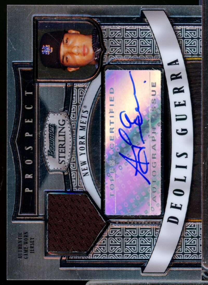 Deolis Guerra Card 2007 Bowman Sterling Prospects Jersey Autograph#DG  Image 1