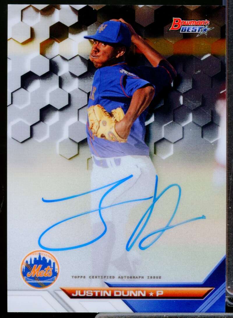 Justin Dunn Card 2016 Bowman's Best Best of '16 Autographs #B16JDU  Image 1