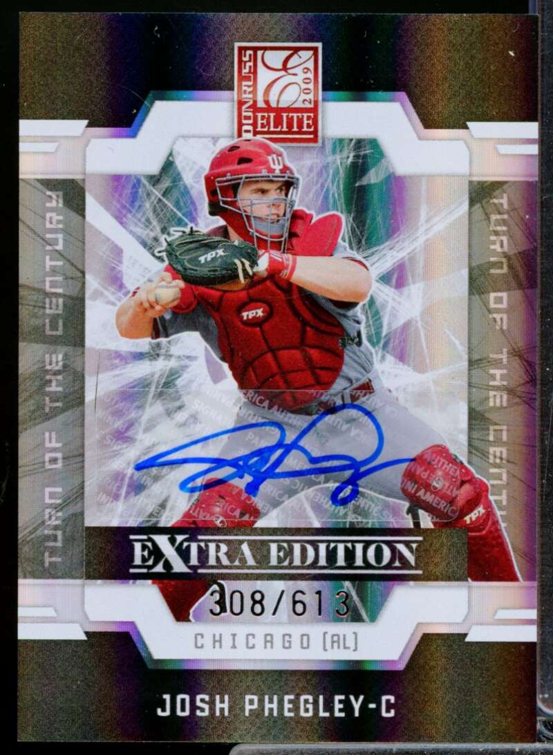 Josh Phegley 2009 Donruss Elite Extra Edition Autograph Turn of the Century #8  Image 1