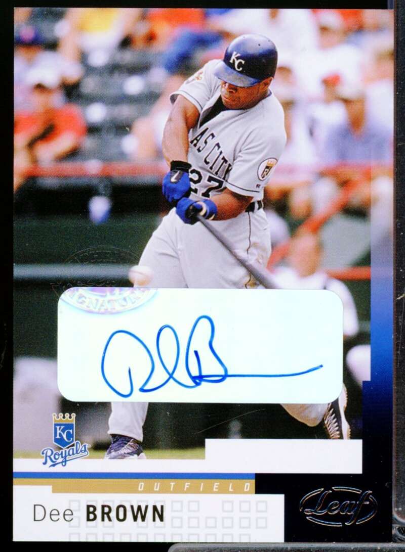 Dee Brown Card 2004 Leaf Autographs #41  Image 1