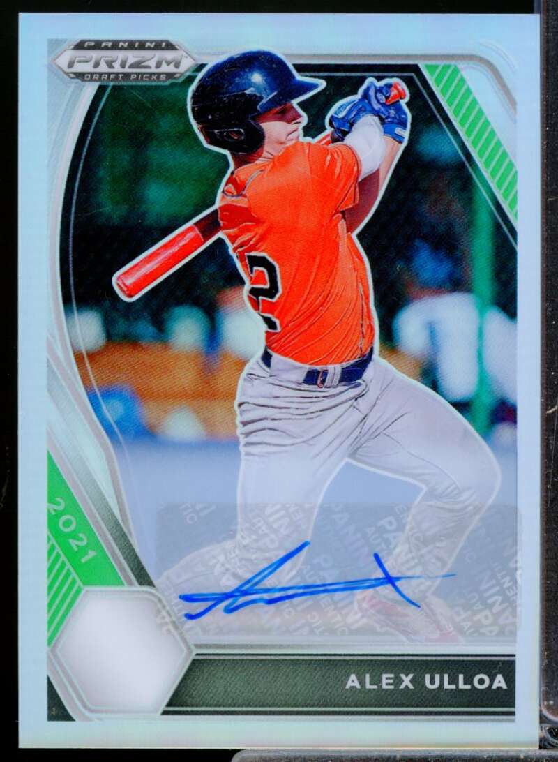 Alex Ulloa 2021 Panini Prizm Draft Picks Base Autographs Prizms Silver #117  Image 1