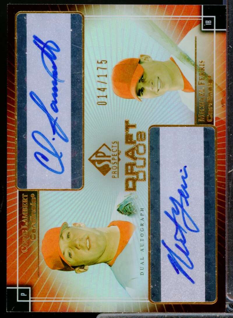 Chris Lambert Michael Ferris 2004 SP Prospects Draft Duos Dual Autographs #LF  Image 1