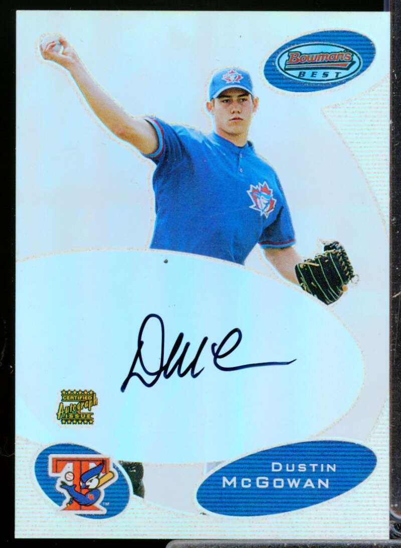 Dustan McGowan RC Card 2003 Bowman's Best First Year Rookie Autograph #DMM  Image 1