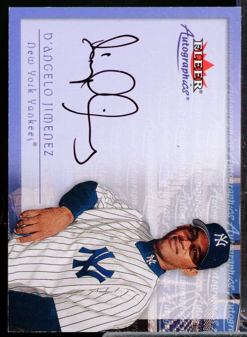 D'Angelo Jimenez Card 2001 Fleer Autographics #48  Image 1