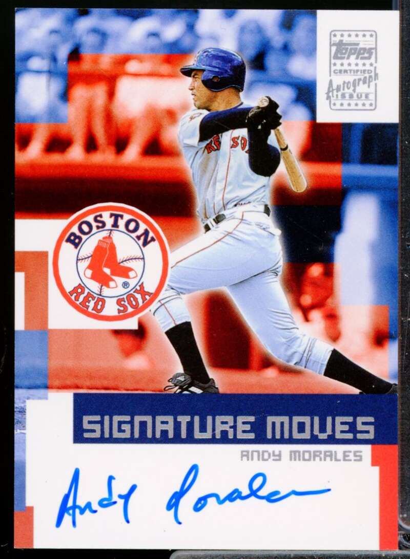 Andy Morales Card 2002 Topps Traded Signature Moves Autograph #AM  Image 1