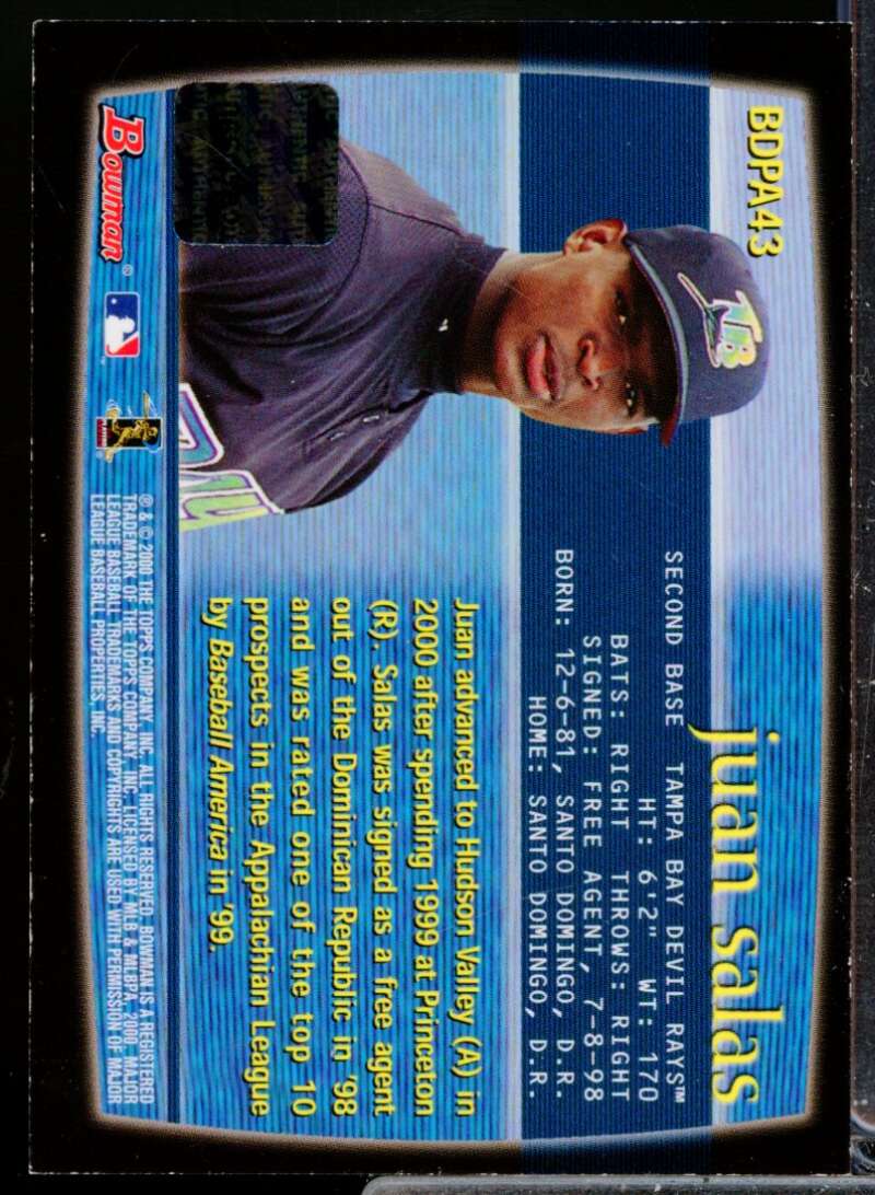 Juan Salas Card 2000 Bowman Draft Autographs #BDPA43  Image 2