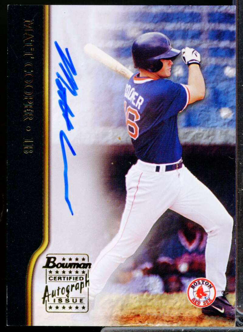 Matt Cooper Card 2002 Bowman Autographs #BAMC  Image 1