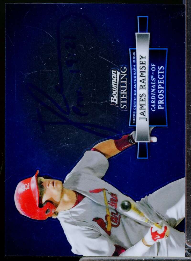 James Ramsey Card 2012 Bowman Sterling Prospect Autographs #JR  Image 1