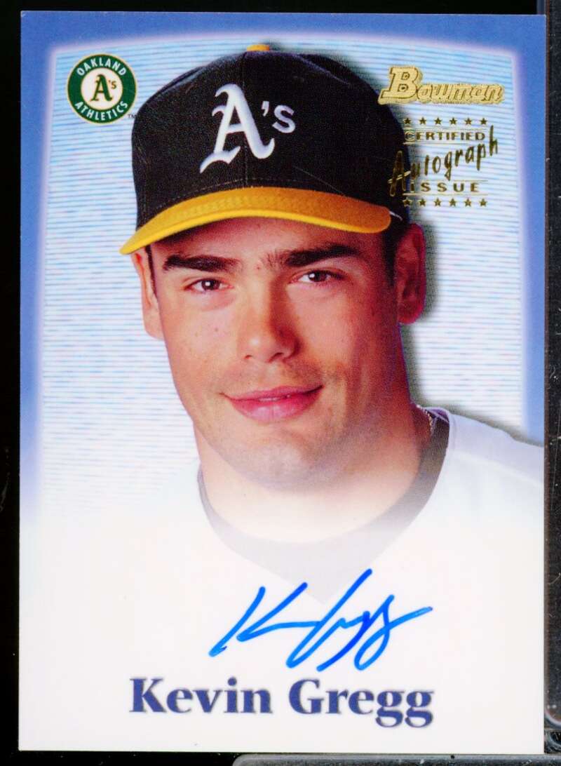 Kevin Gregg Card 2000 Bowman Draft Autographs #BDPA33  Image 1