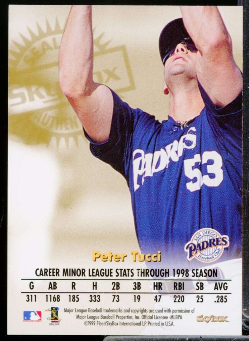 Peter Tucci Card 1999 SkyBox Premium Autographics #NNO  Image 2