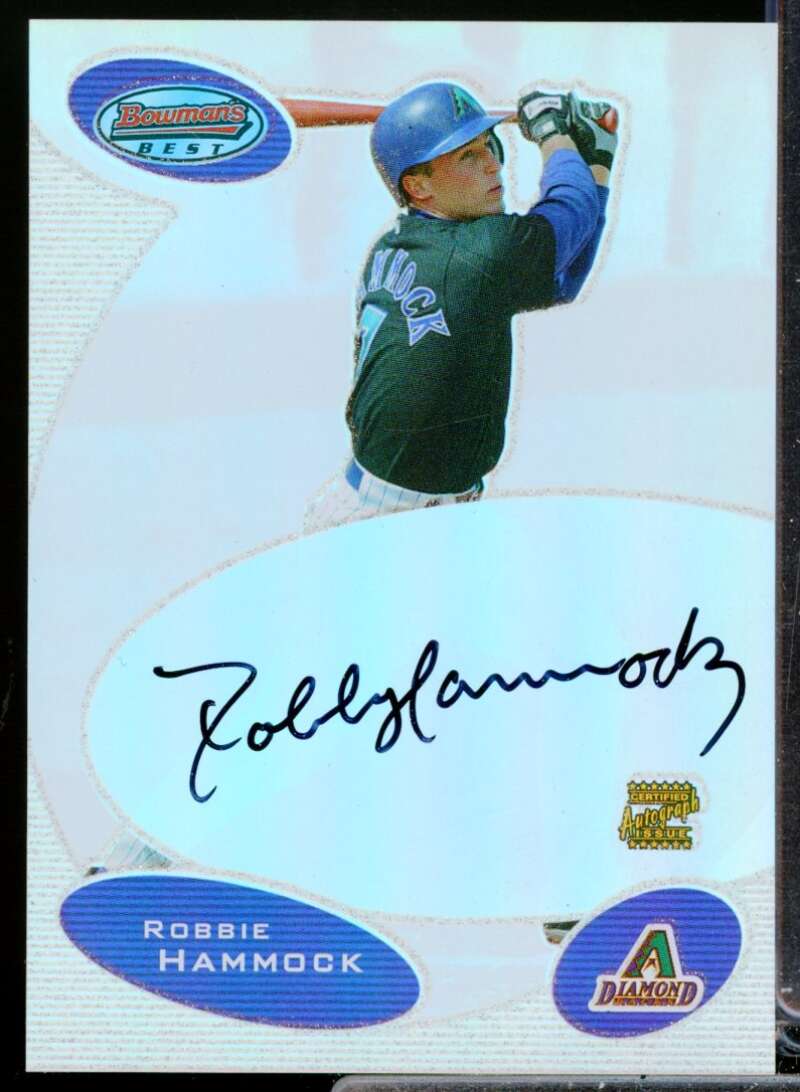 Robbie Hammock RC Card 2003 Bowman's Best First Year Rookie Autograph #RWH  Image 1