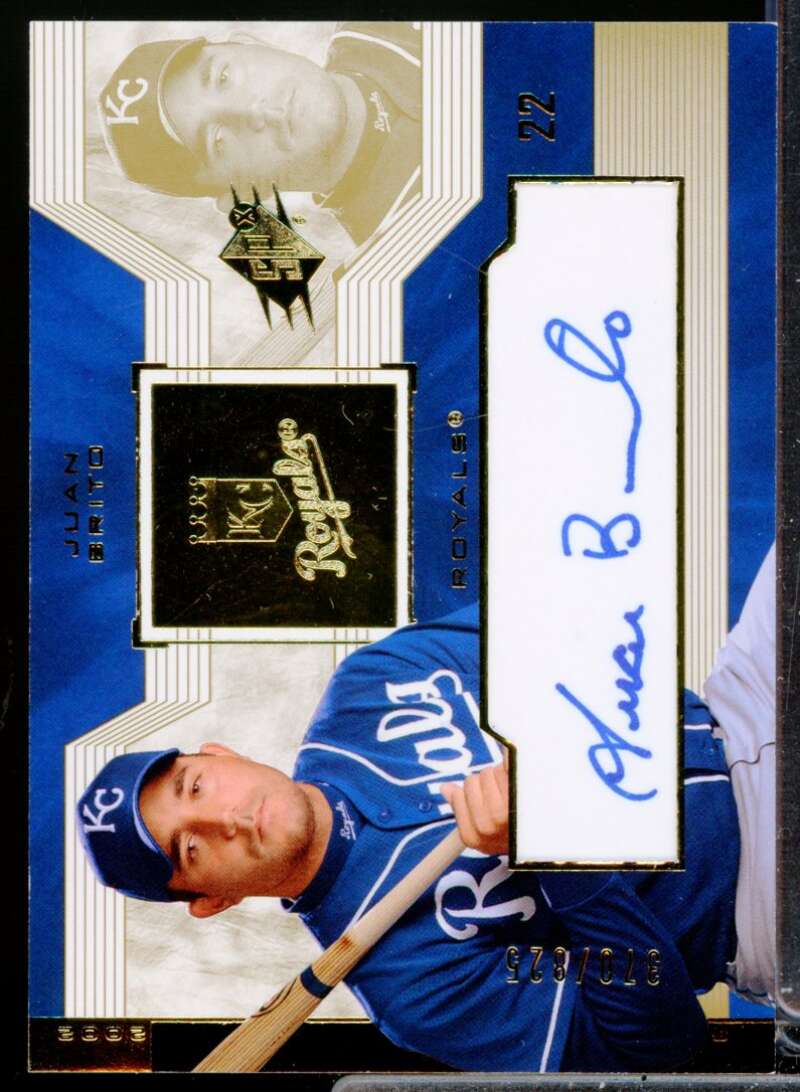 Juan Brito RC Card 2002 SPx Rookie Autograph #247  Image 1