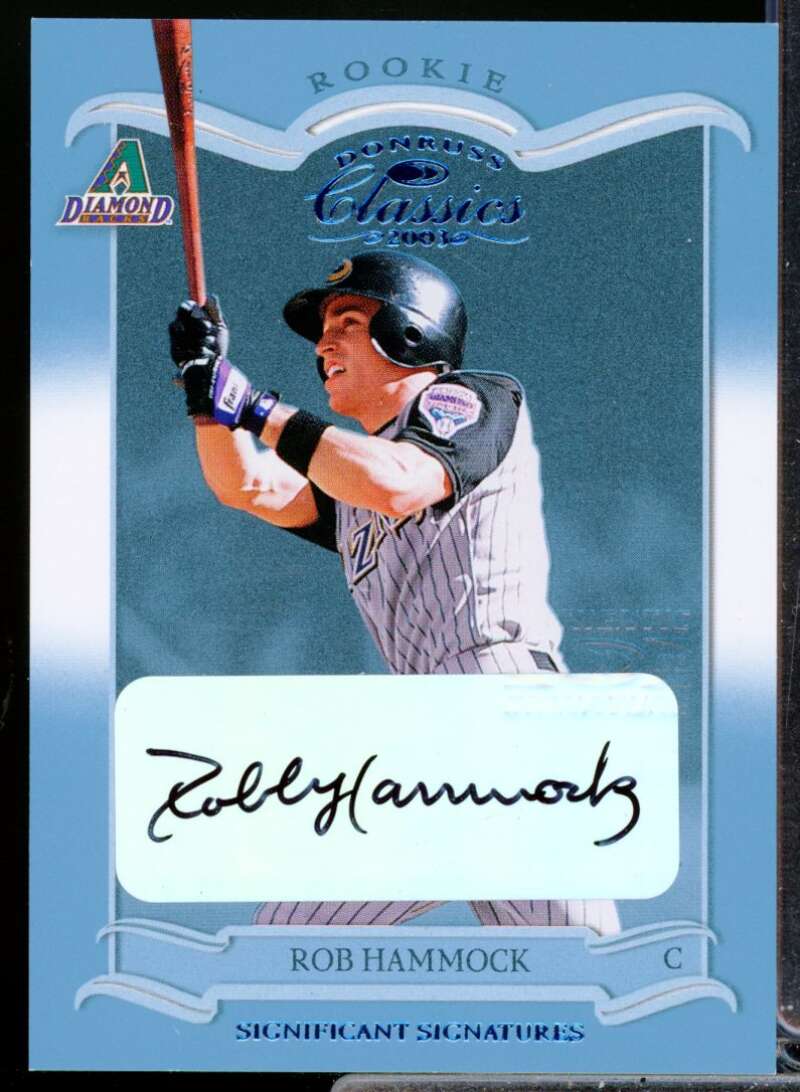 Rob Hammock 2003 Donruss Classics Significant Signatures Rookie Autograph #181  Image 1