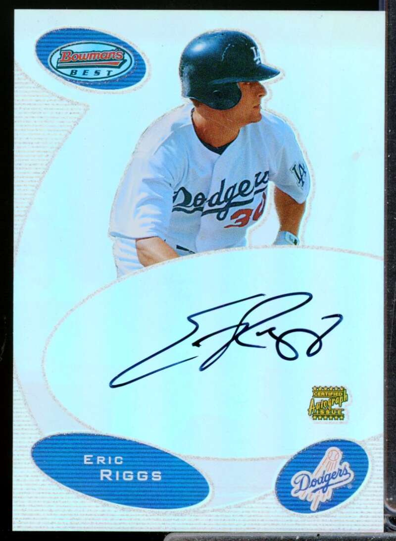 Eric Riggs RC Card 2003 Bowman's Best First Year Rookie Autograph #ERI  Image 1