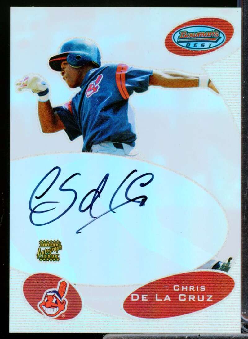 Chris De La Cruz RC Card 2003 Bowman's Best First Year Rookie Autograph #CDC  Image 1