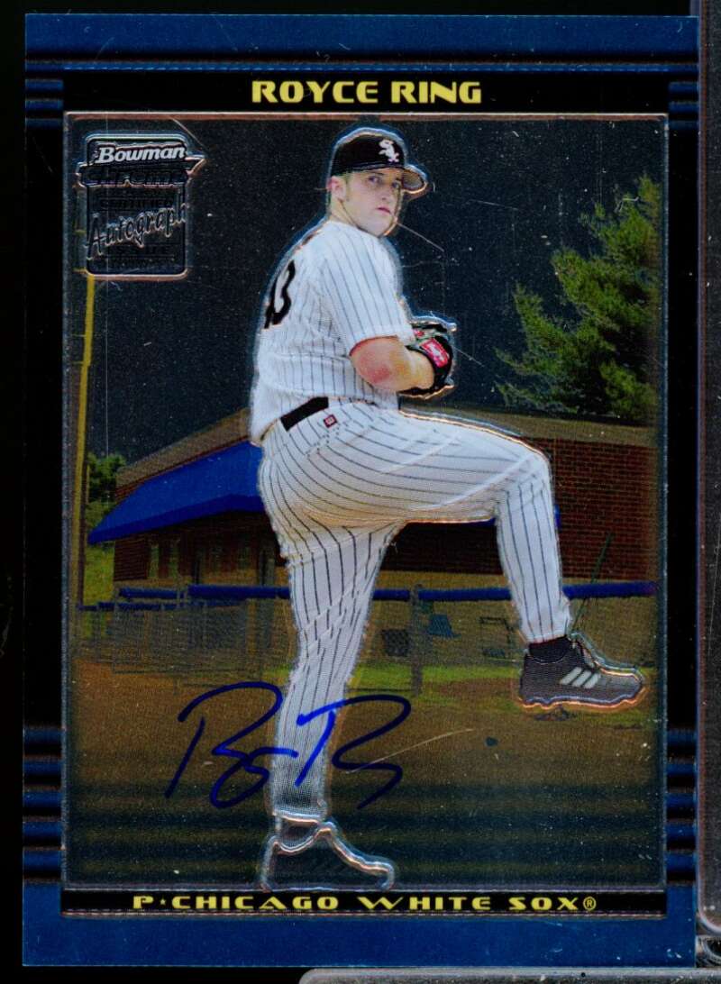 Royce Ring RC Card 2002 Bowman Chrome Draft Rookie Autograph #170  Image 1
