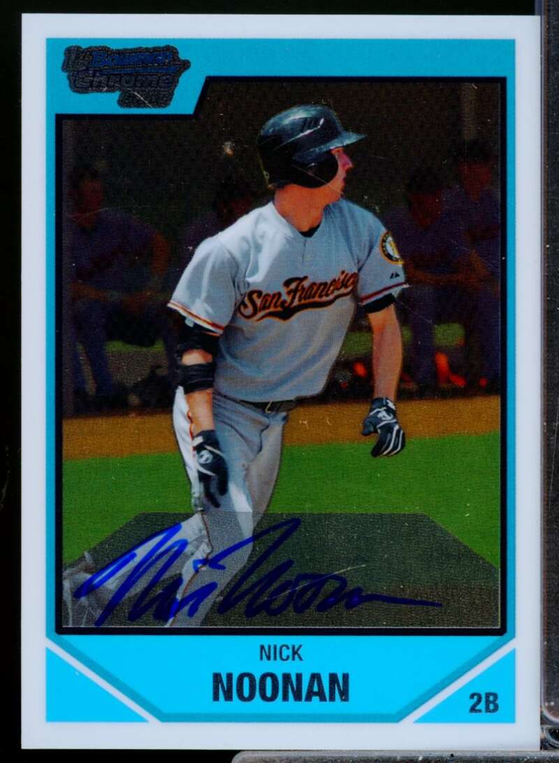 Nick Noonan Card 2007 Bowman Chrome Draft Draft Picks Autograph #BDPP131  Image 1