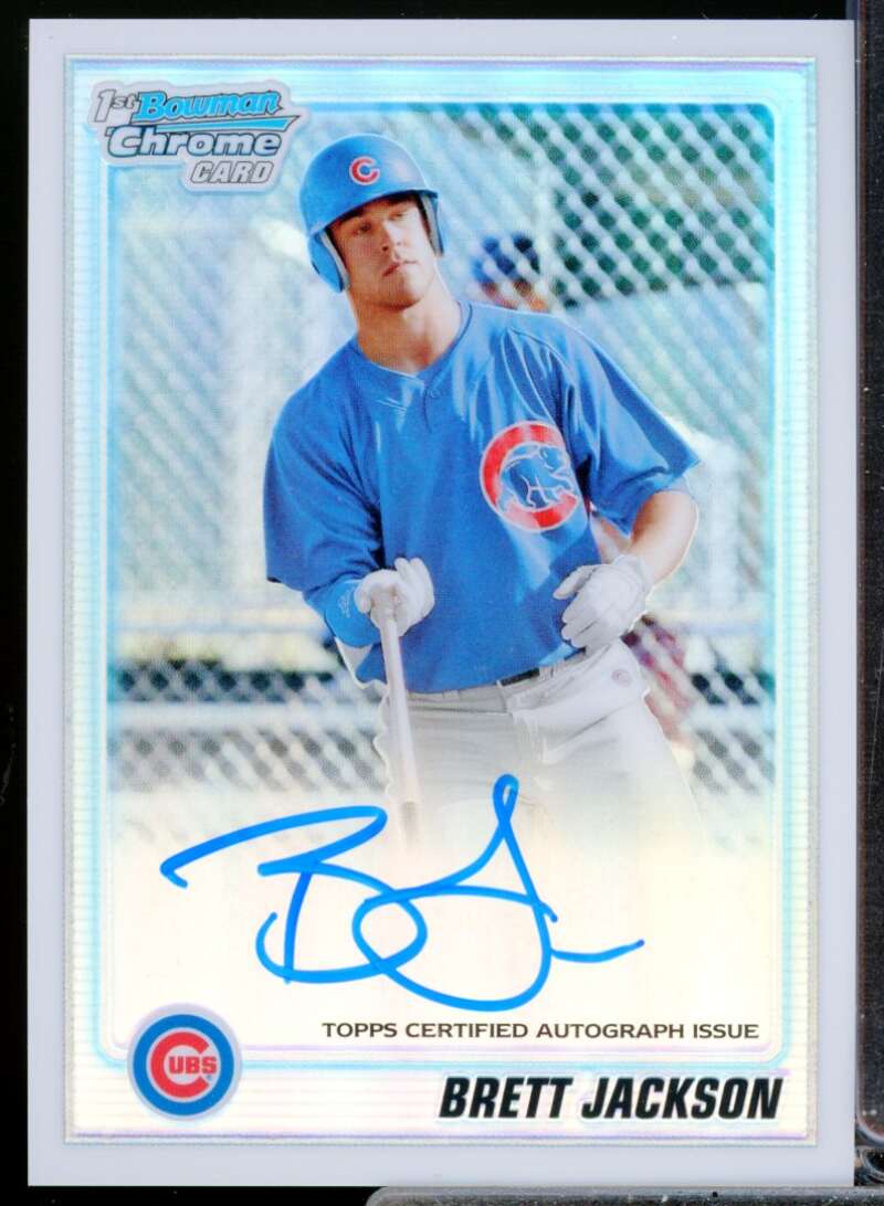 Brett Jackson Card 2010 Bowman Chrome Prospects Autograph Refractors #BCP93B  Image 1