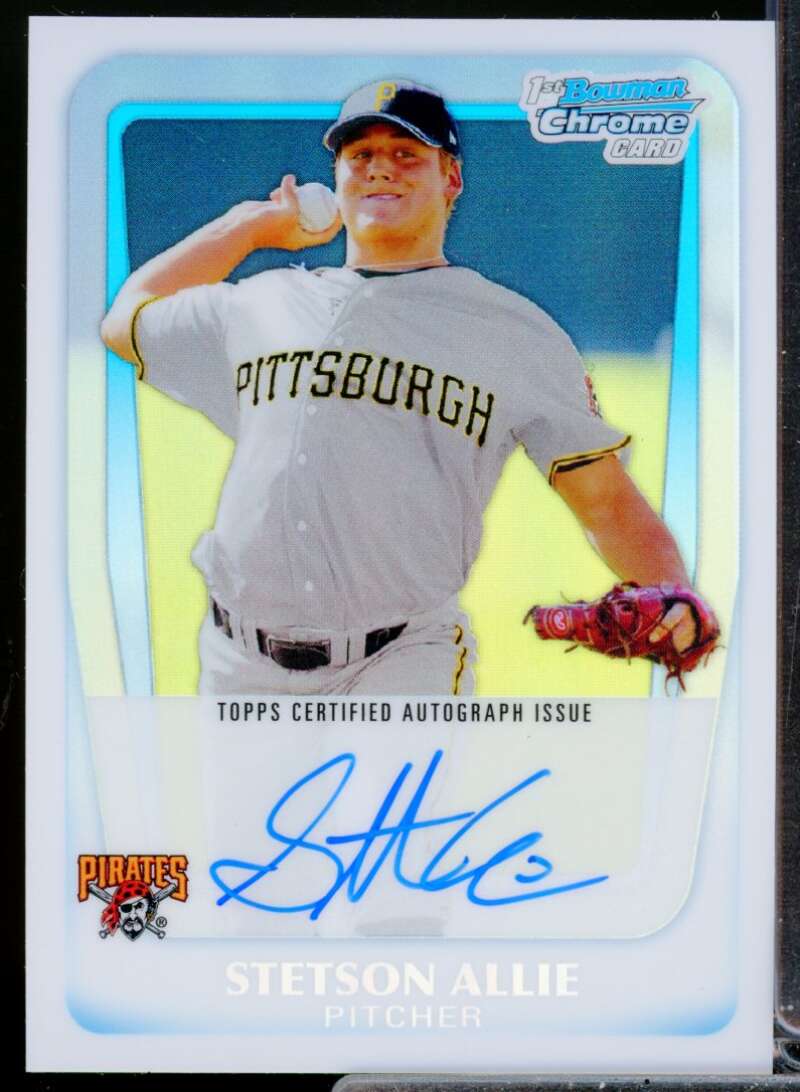 Stetson Allie Card 2011 Bowman Chrome Prospect Autographs Refractors #BCP86  Image 1