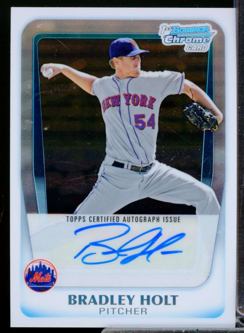 Bradley Holt Card 2011 Bowman Chrome Prospect Autographs #BCP174  Image 1