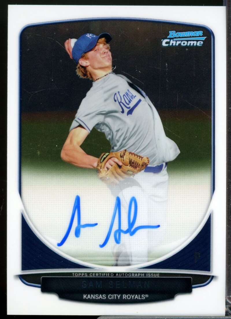 Sam Selman Card 2013 Bowman Chrome Prospect Autographs #SS  Image 1