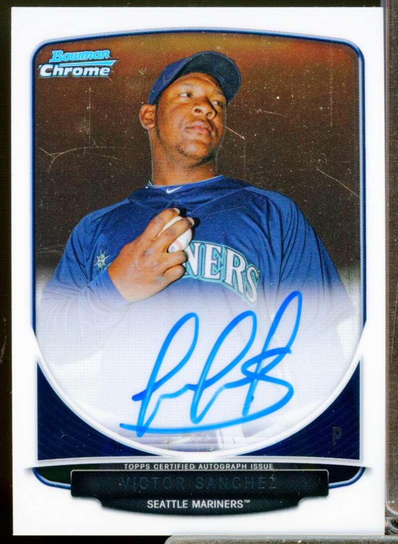 Victor Sanchez Card 2013 Bowman Chrome Prospect Autographs #VS  Image 1