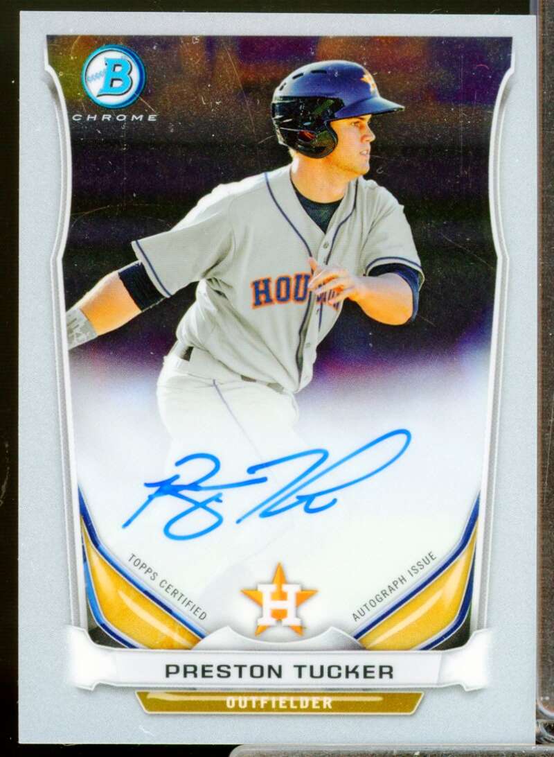 Preston Tucker Card 2014 Bowman Chrome Prospect Autographs #BCAPPT  Image 1