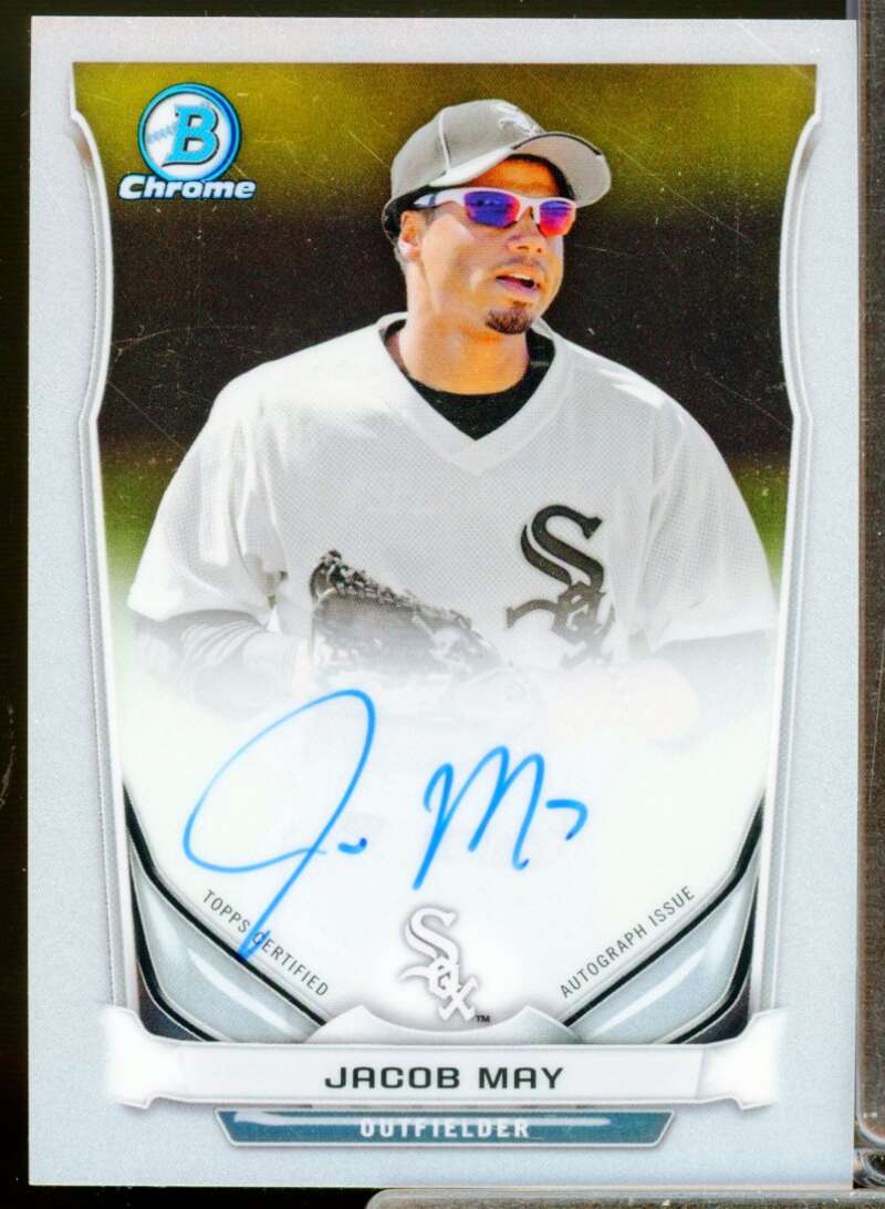 Jacob May Card 2014 Bowman Chrome Prospect Autographs #BCAPJM  Image 1