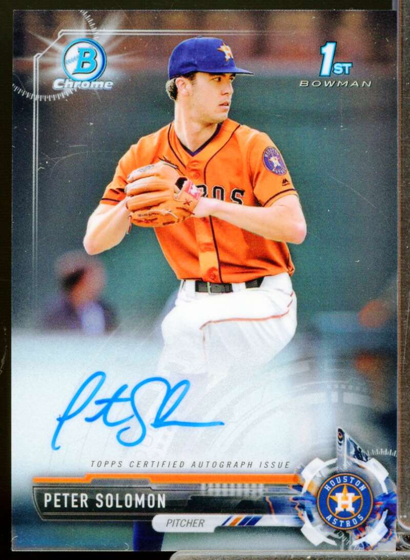Peter Solomon Card 2017 Bowman Chrome Draft Autographs #CDAPSO  Image 1