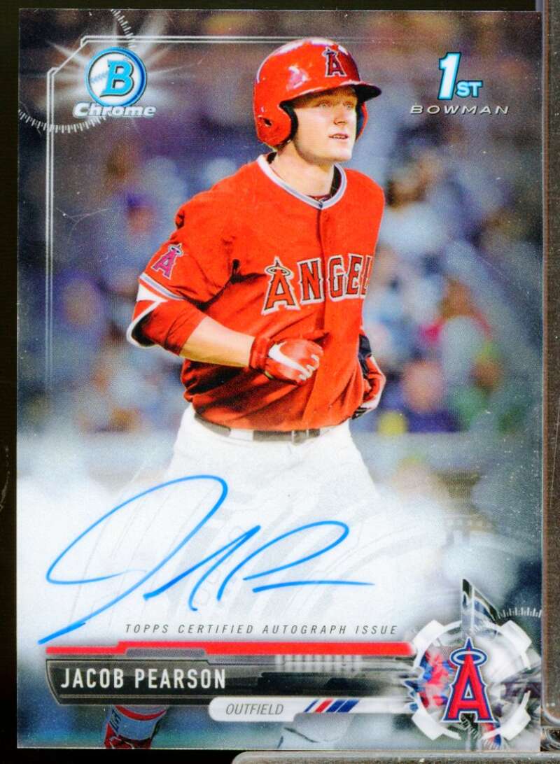 Jacob Pearson Card 2017 Bowman Chrome Draft Autographs #CDAJPE  Image 1