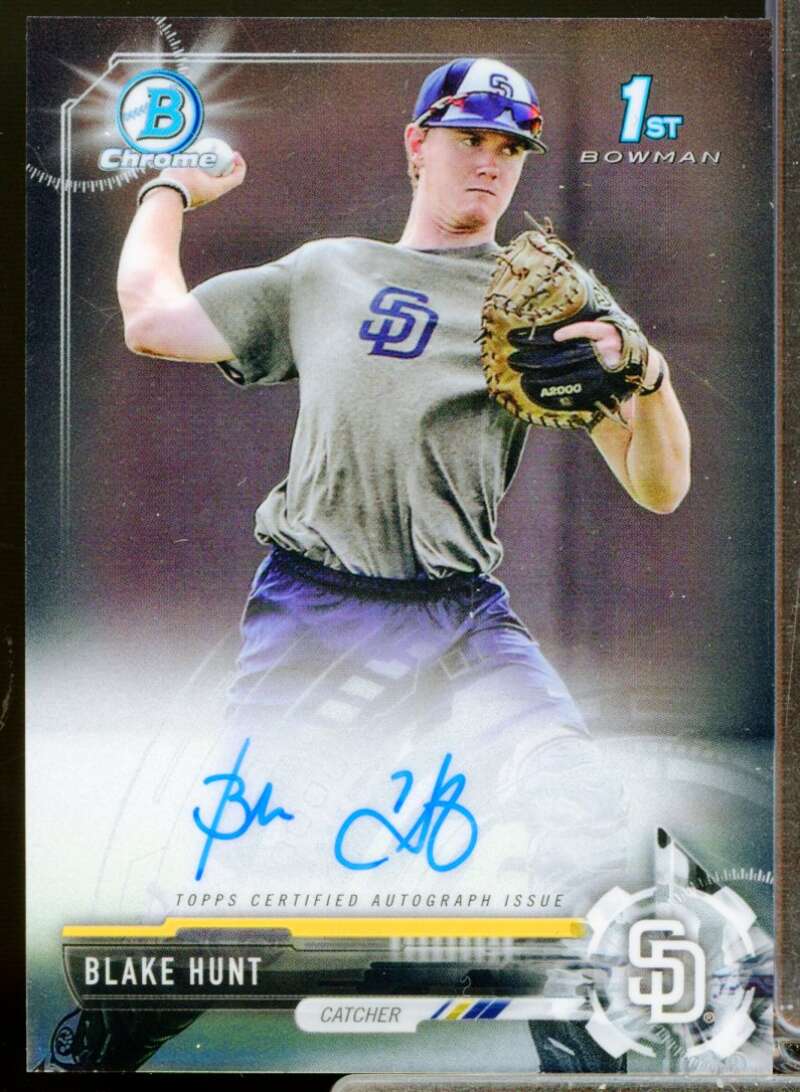 Blake Hunt Card 2017 Bowman Chrome Draft Autographs #CDABH  Image 1