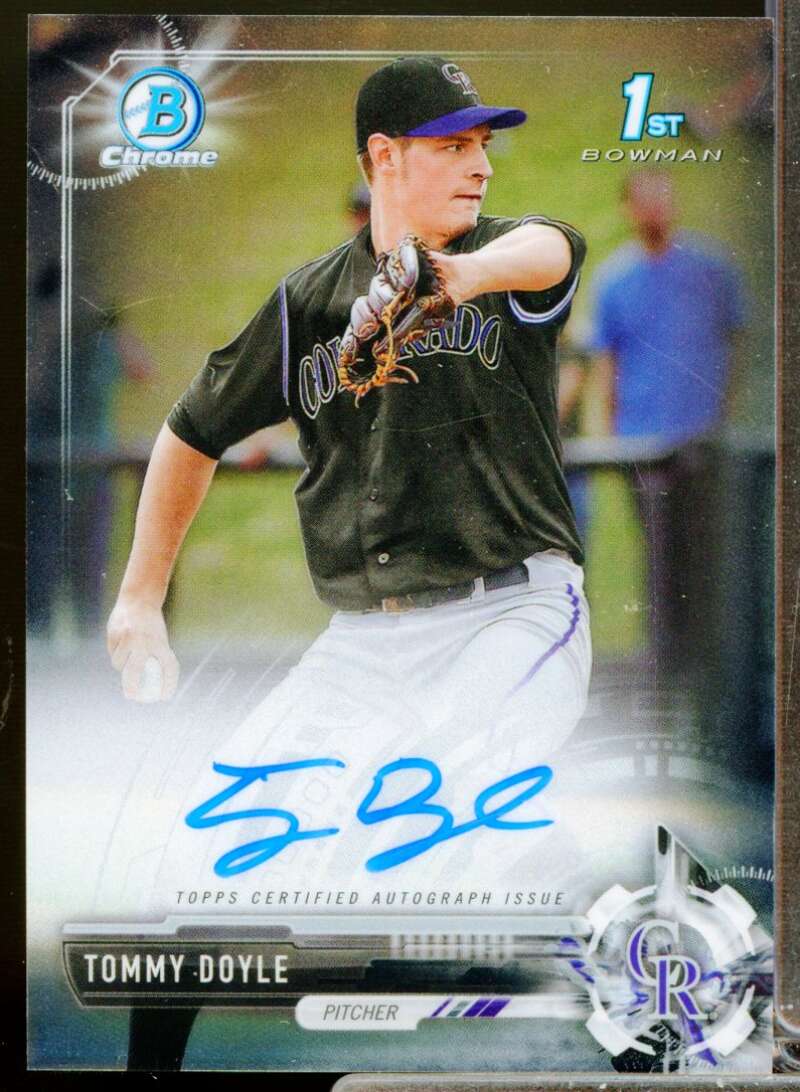Tommy Doyle Card 2017 Bowman Chrome Draft Autographs #CDATD  Image 1