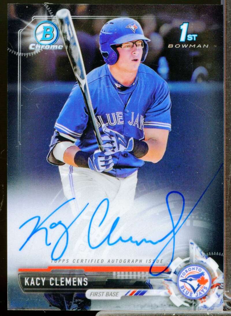 Kacy Clemens Card 2017 Bowman Chrome Draft Autographs #CDAKC  Image 1
