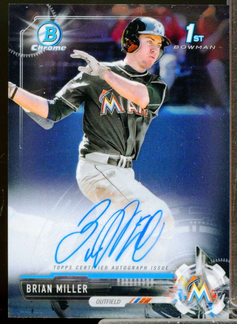 Brian Miller Card 2017 Bowman Chrome Draft Autographs #CDABMI  Image 1