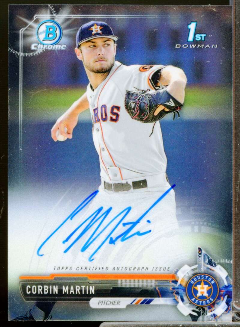 Corbin Martin Card 2017 Bowman Chrome Draft Autographs #CDACMA  Image 1