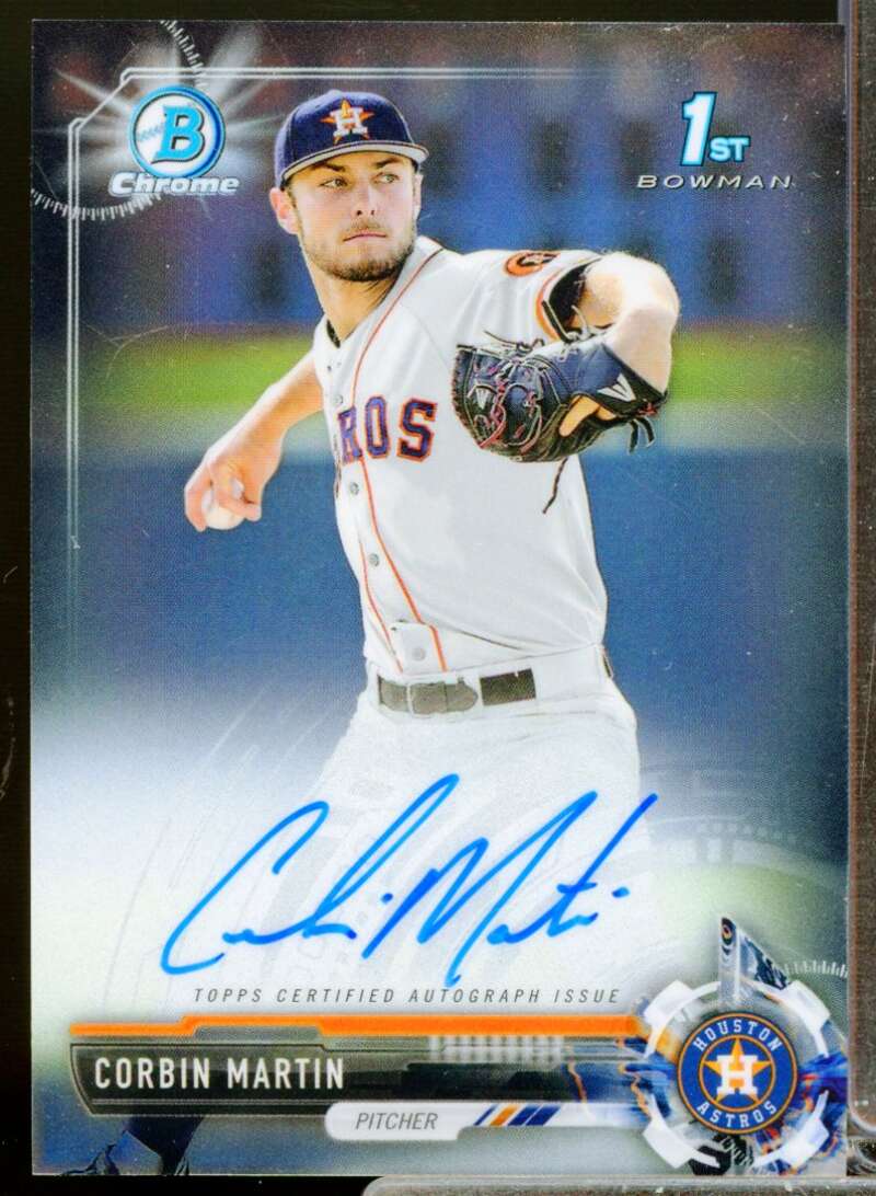 Corbin Martin Card 2017 Bowman Chrome Draft Autographs #CDACMA  Image 1
