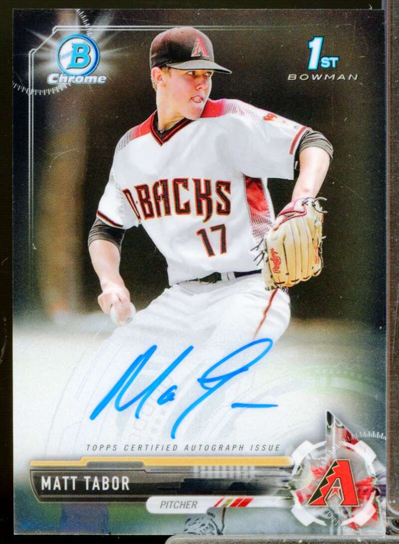 Matt Tabor Card 2017 Bowman Chrome Draft Autographs #CDAMT  Image 1