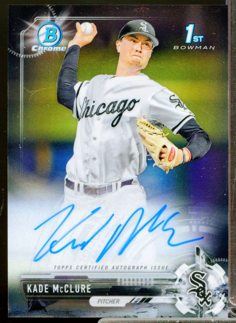 Kade McClure Card 2017 Bowman Chrome Draft Autographs #CDAKMC  Image 1