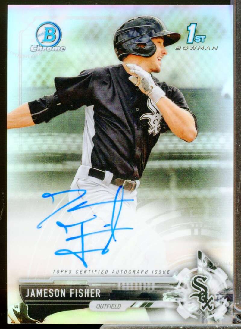 Jameson Fisher Card 2017 Bowman Chrome Prospect Autographs Refractors #CPAJF  Image 1