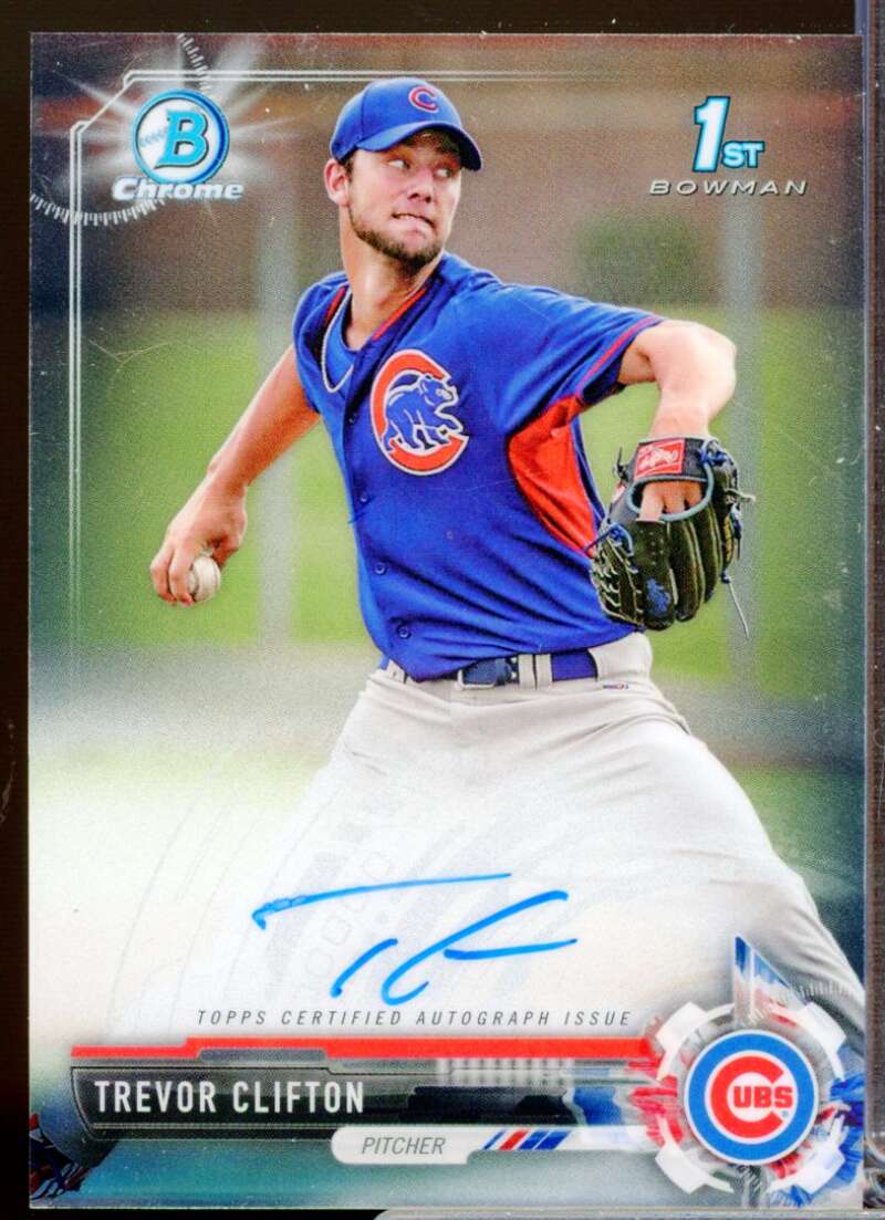Trevor Clifton Card 2017 Bowman Chrome Prospect Autographs #CPATC  Image 1