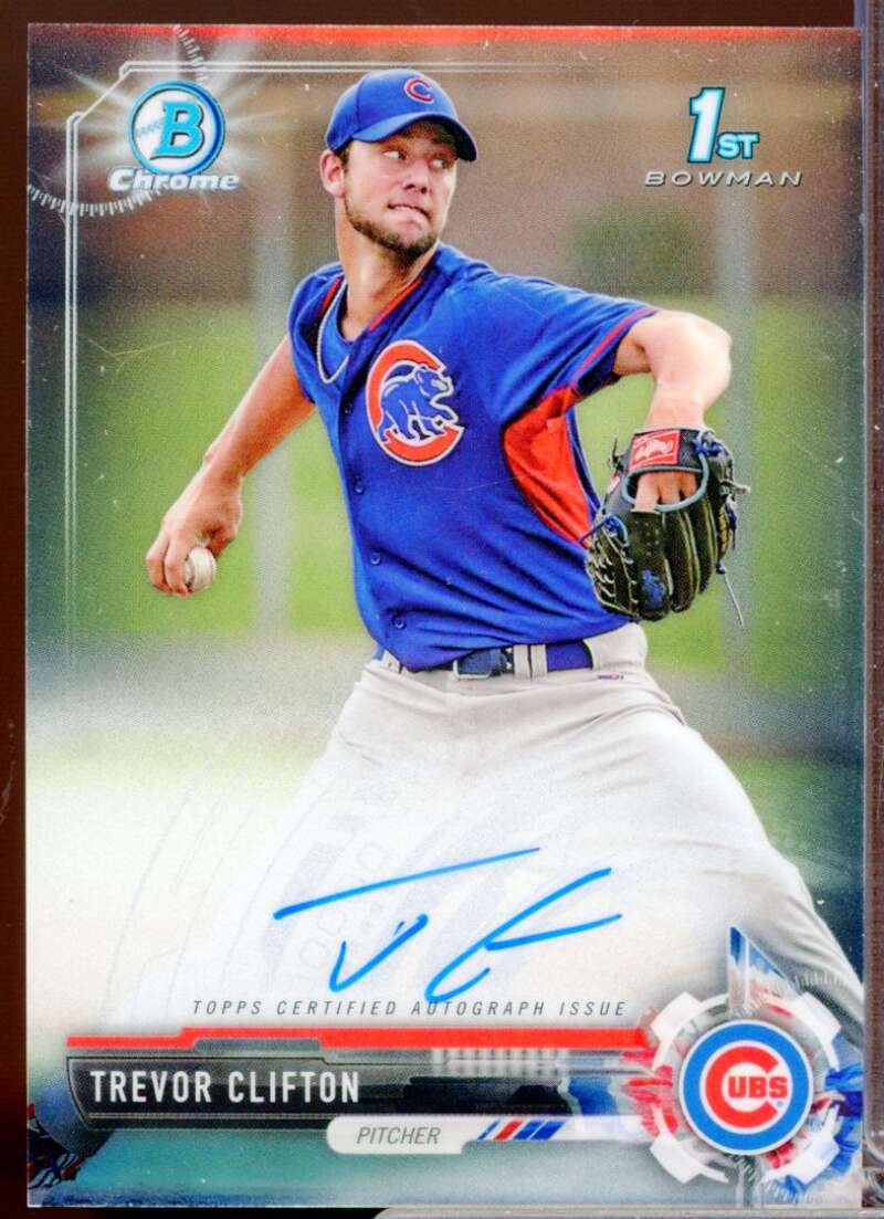 Trevor Clifton Card 2017 Bowman Chrome Prospect Autographs #CPATC  Image 1