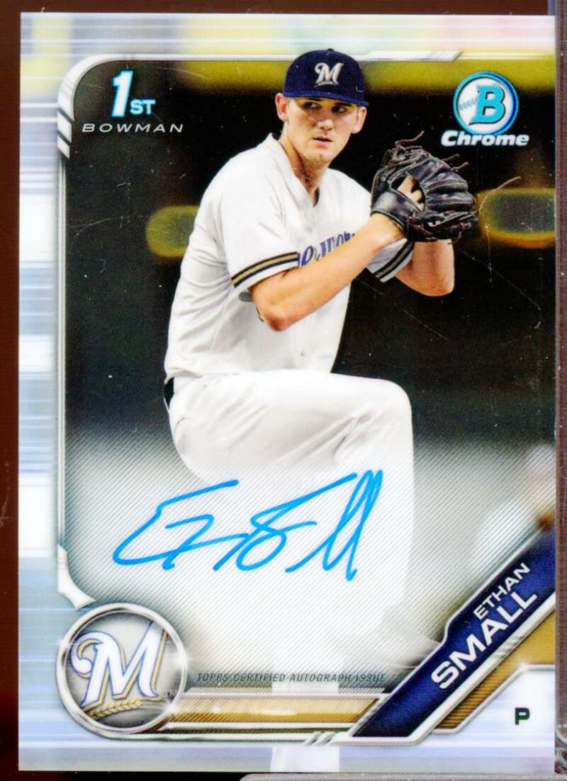 Ethan Small Card 2019 Bowman Chrome Draft Autographs #CDAES  Image 1