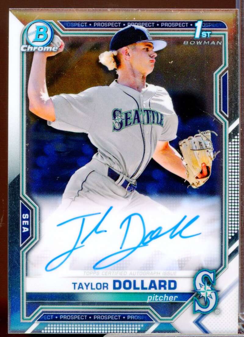 Taylor Dollard Card 2021 Bowman Chrome Prospect Autographs #CPATDO  Image 1