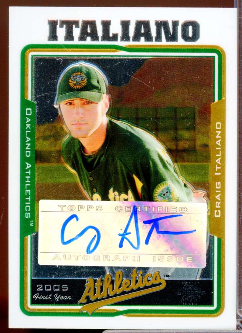 Craig Italiano RC 2005 Topps Chrome Update First Year Rookie Autograph #231  Image 1