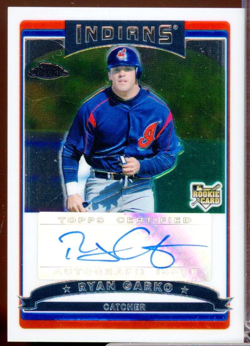 Ryan Garko RC Card 2006 Topps Chrome Rookie Autograph #331  Image 1