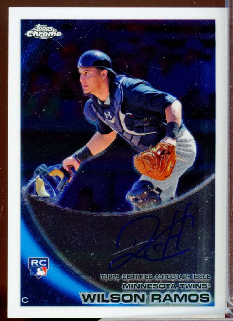 Wilson Ramos Card 2010 Topps Chrome Rookie Autographs #189  Image 1