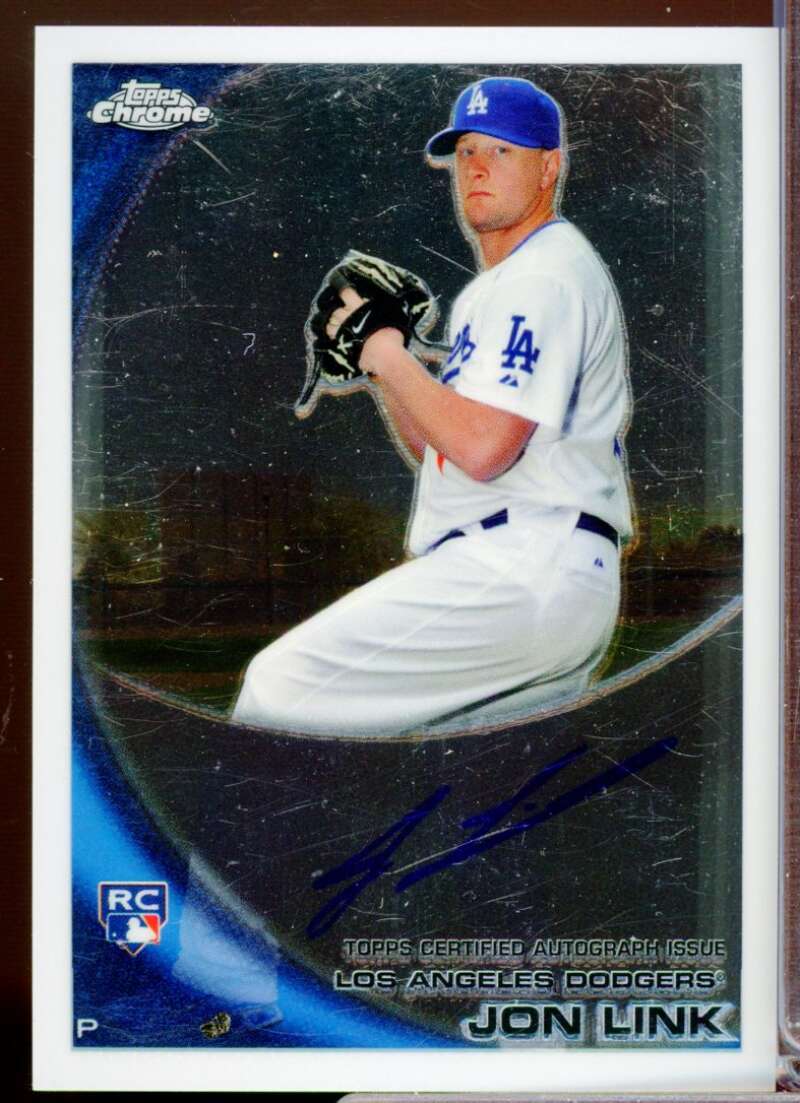Jon Link Card 2010 Topps Chrome Rookie Autographs #173  Image 1