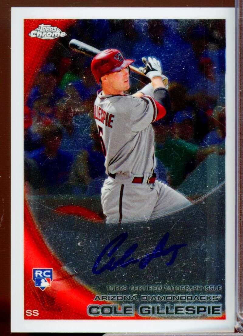 Cole Gillespie Card 2010 Topps Chrome Rookie Autographs #186  Image 1