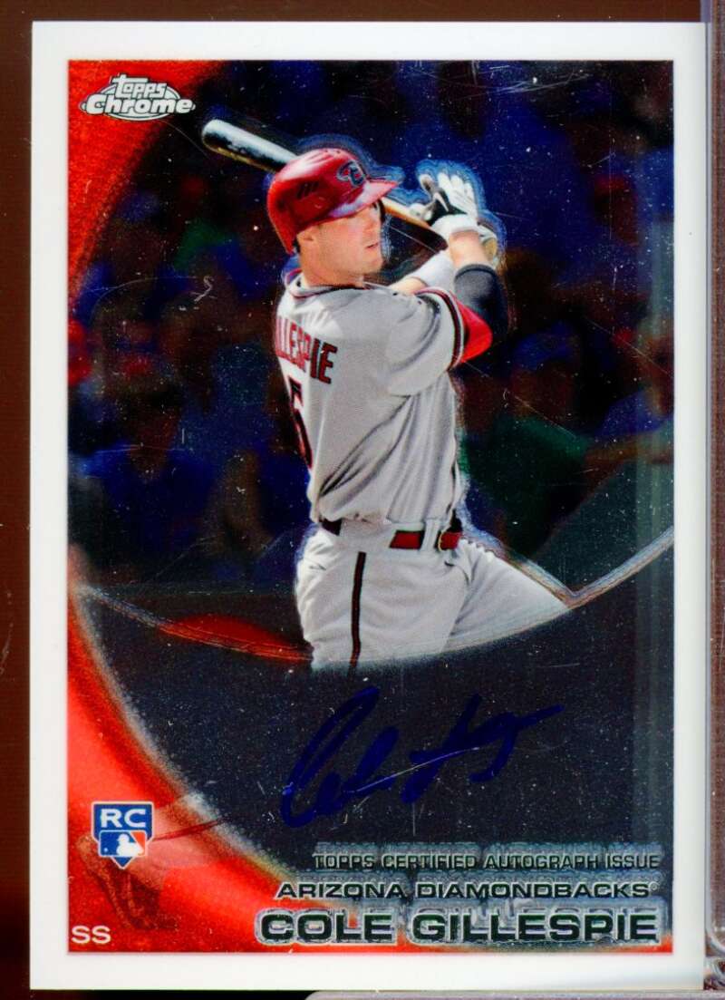 Cole Gillespie Card 2010 Topps Chrome Rookie Autographs #186  Image 1